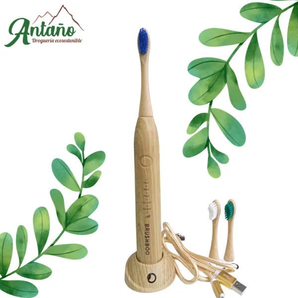 Cepillo eléctrico ecosonic de bambú Brushboo - Imagen 2