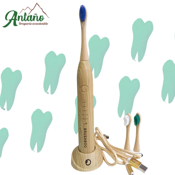 Cepillo eléctrico ecosonic de bambú Brushboo
