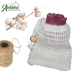 Estuche de jabón sisal y algodón