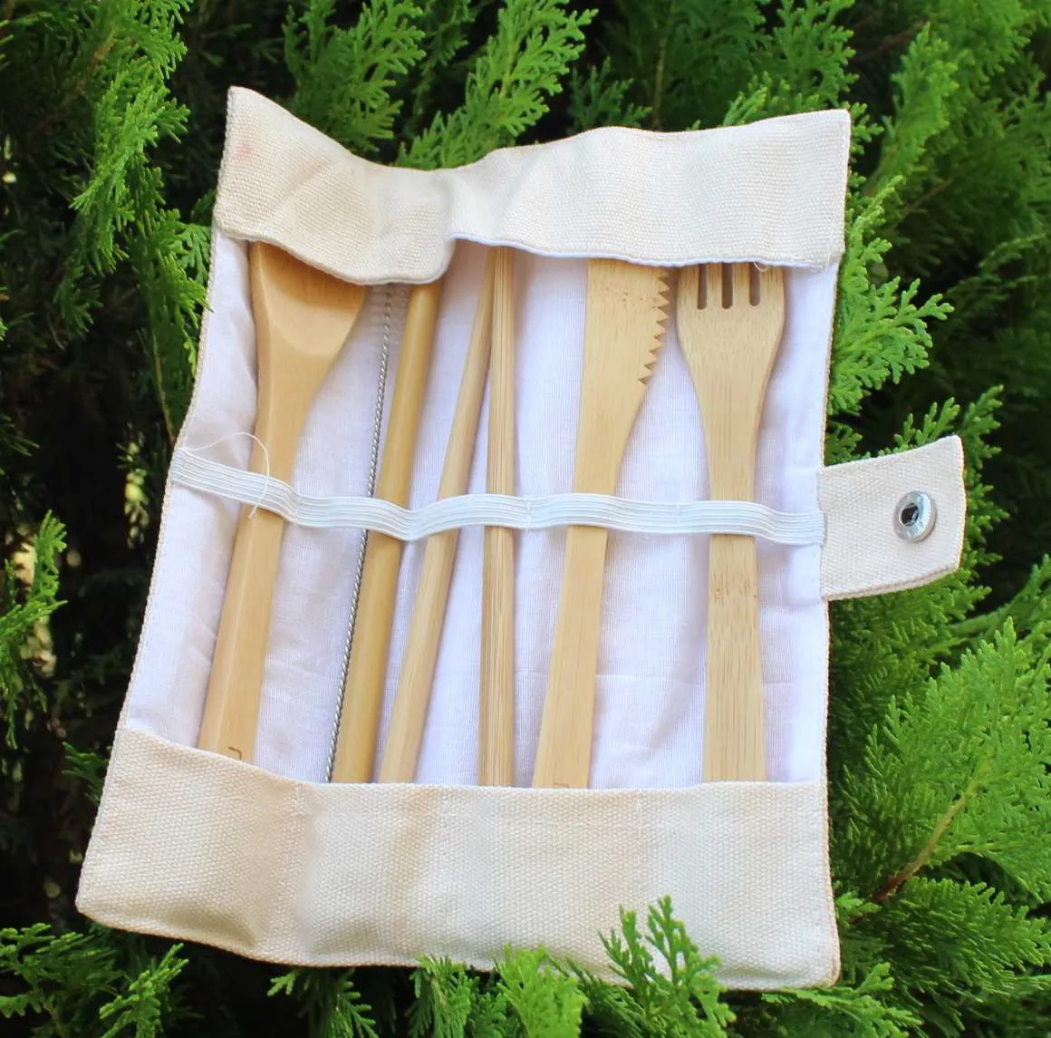 Cubiertos de bambú - Imagen 2